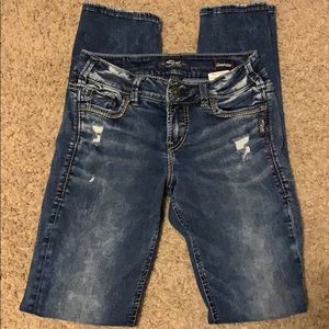 Women’s Silver Suki Jeans Size 26